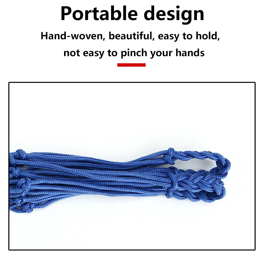 Basketball Net Bag - Durable Nylon Storage for Sports Balls