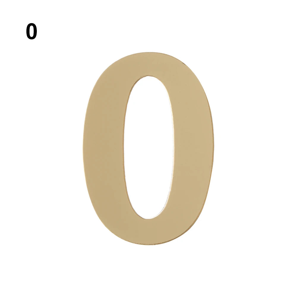 Self-Adhesive Address Number Stickers - Acrylic Door Plate Digits