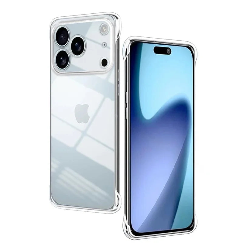 Frameless Clear iPhone Case - Slim Transparent Hard PC Cover