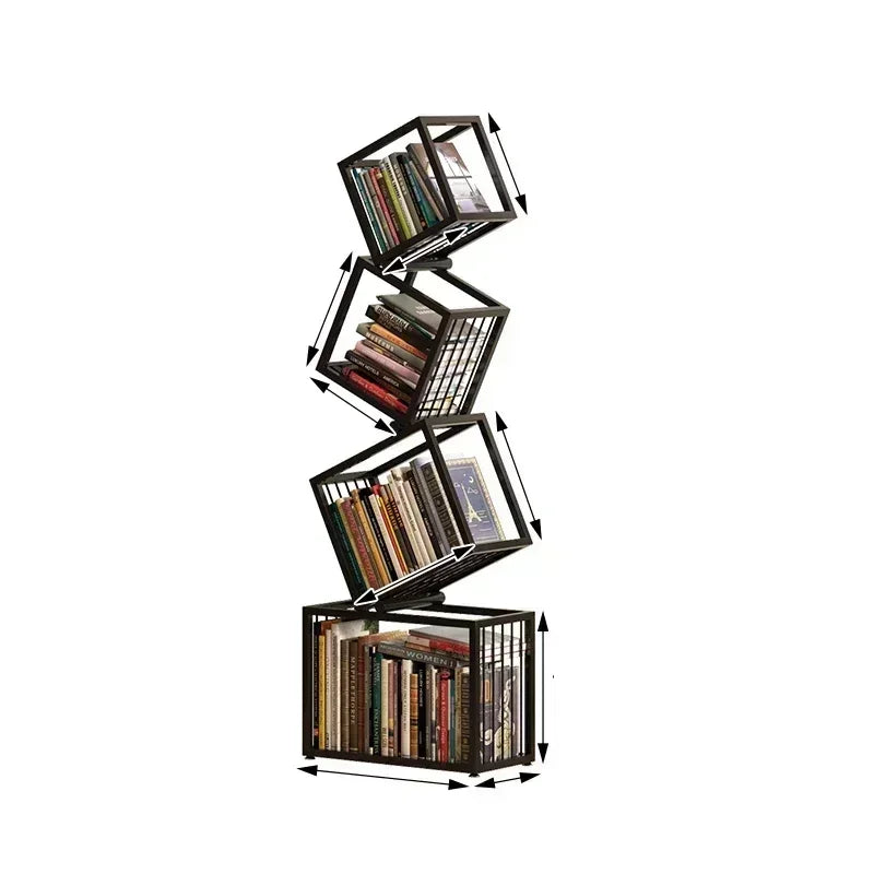 Rotating Cube Bookshelf - Bascora