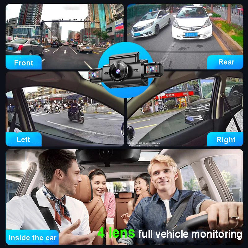 4K HD Hidden Dash Cam - Night Vision - 24/7 Monitor