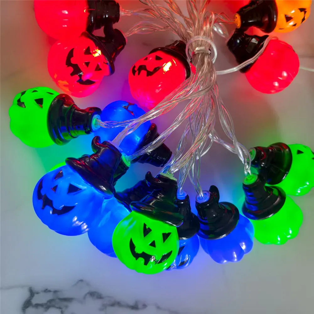 Pumpkin String Lights - RGB LED Indoor Outdoor Decoration