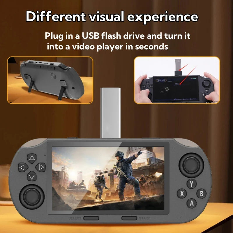 SF3000 Retro Handheld Game Console - 4.5" IPS Screen with 3000mAh Battery