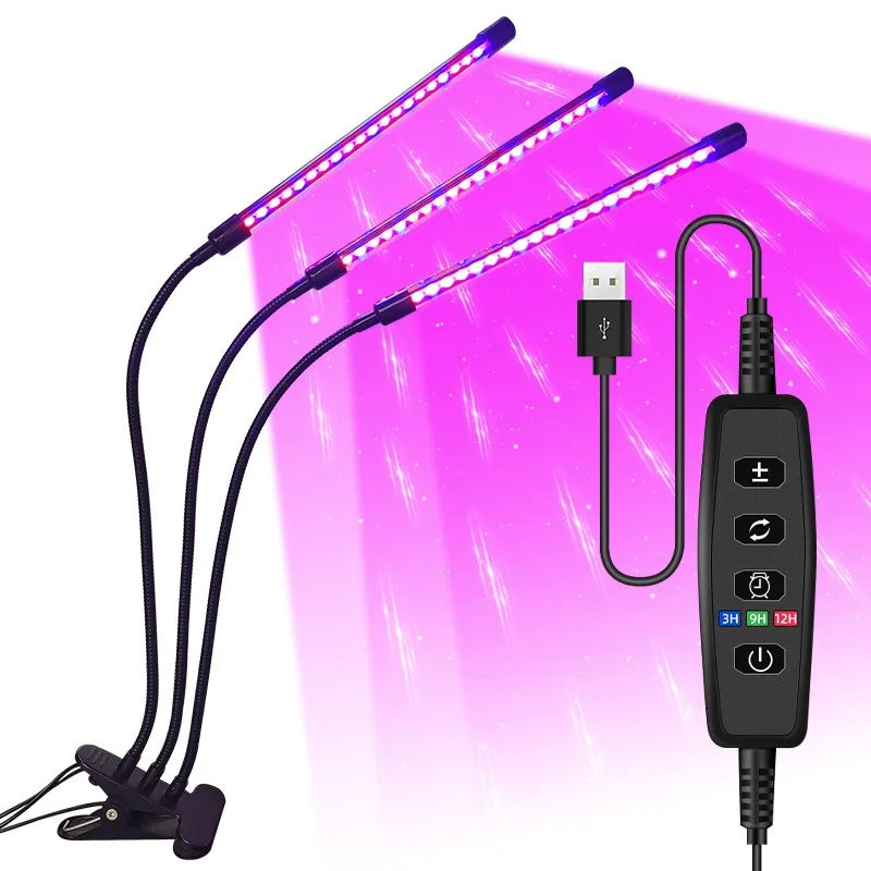 Ampoule LED de croissance USB 5 V - Lampe phyto à spectre complet 10 W-40 W