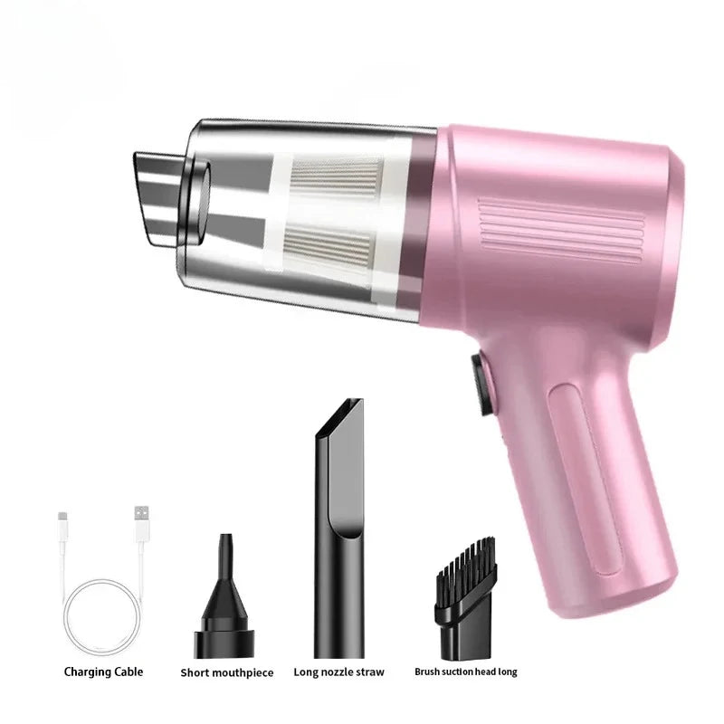 Portable Wireless Car Vacuum - Compact High-Suction Handheld