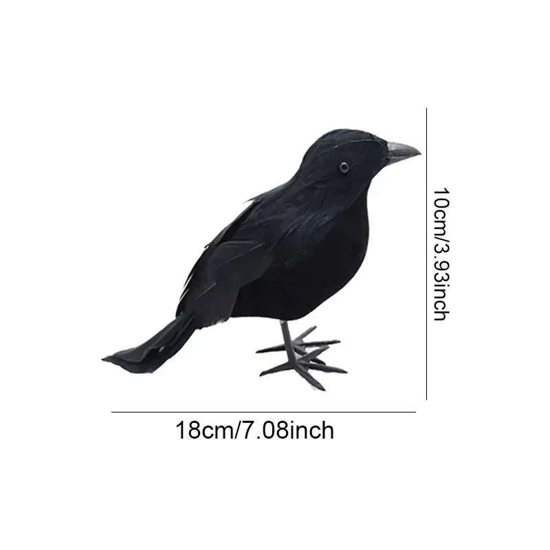 Realistic Artificial Crows - Halloween Party Ornament