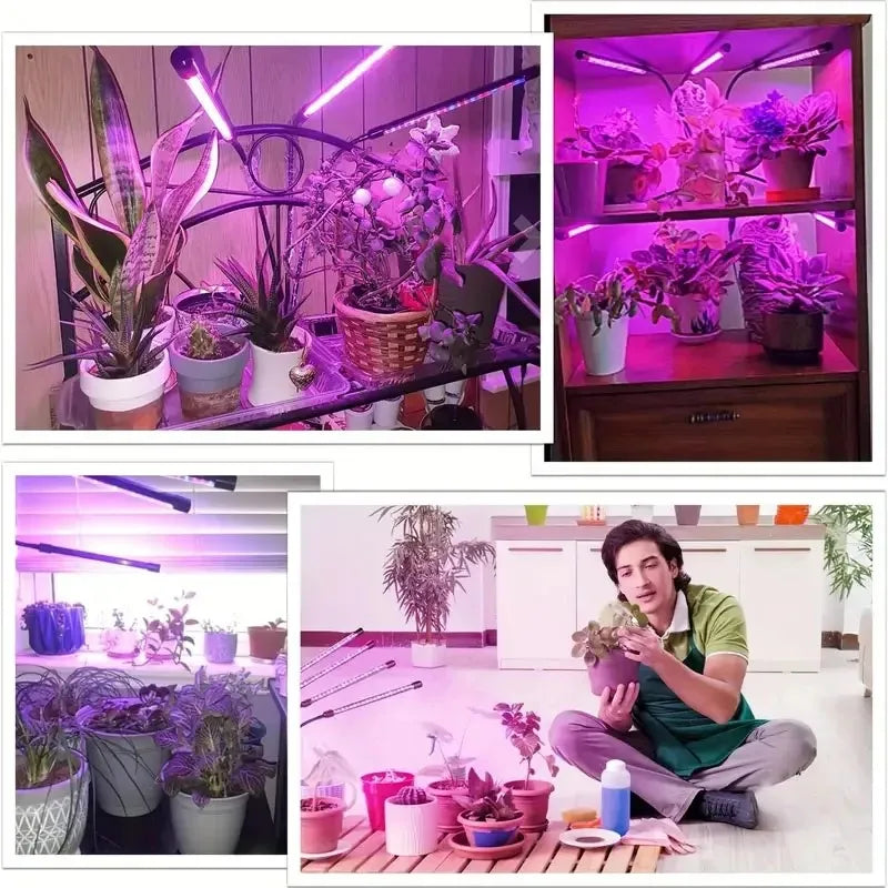 USB 5V LED Grow Light Bulb - Full Spectrum 10W-40W Phyto Lamp - Bascora