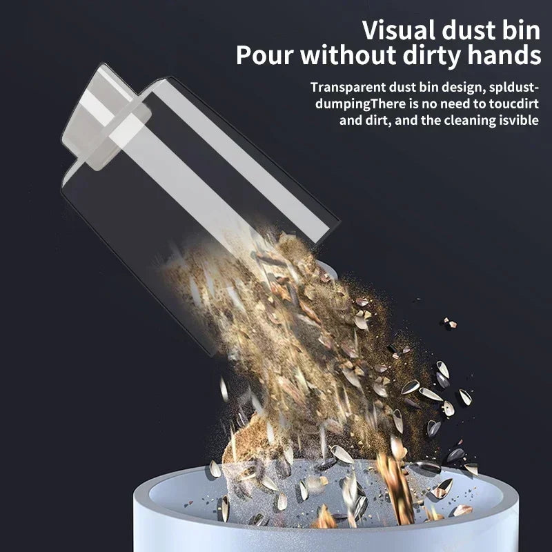 Portable Wireless Car Vacuum - Compact High-Suction Handheld