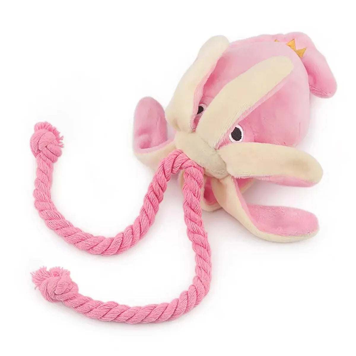 Pet Octopus Plush Rope Toy - Bite-Resistant Interactive Toy for Dogs & Cats - Bascora