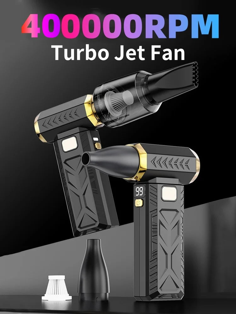 High-Power Turbo Jet Fan - 400,000 RPM Brushless Motor Blower