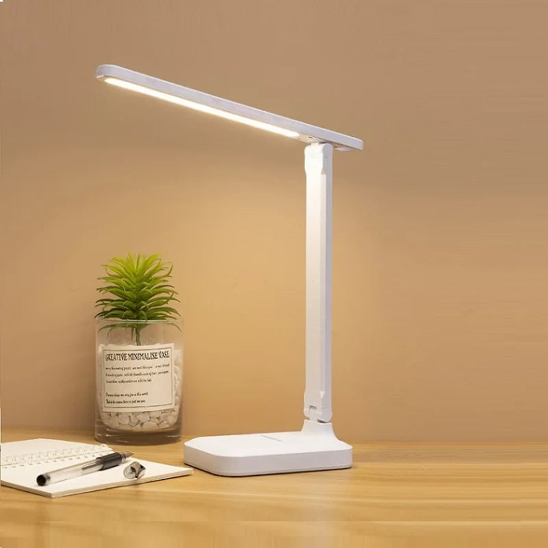 LED Table Lamp - USB Rechargeable Dimmable Desk Light
