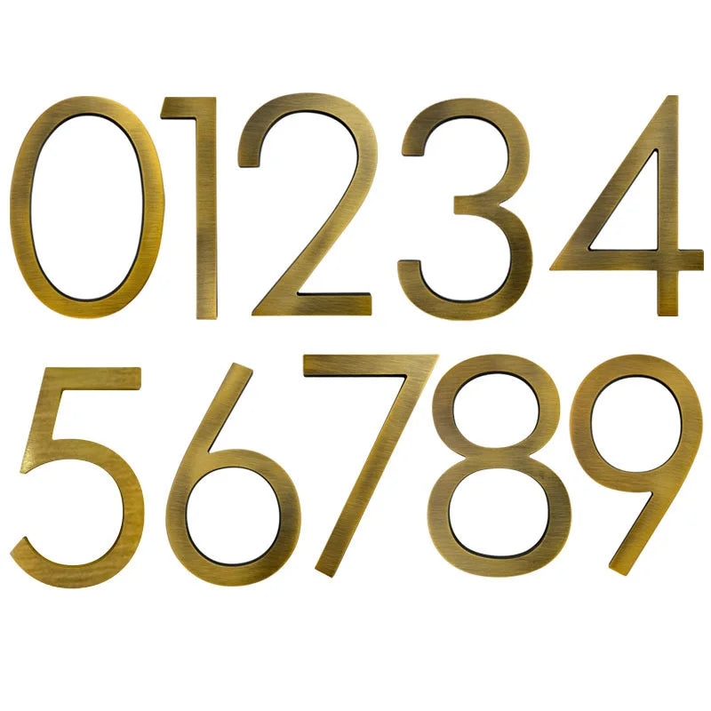 5 Inch Metal Floating House Numbers - Premium Outdoor Address Signs