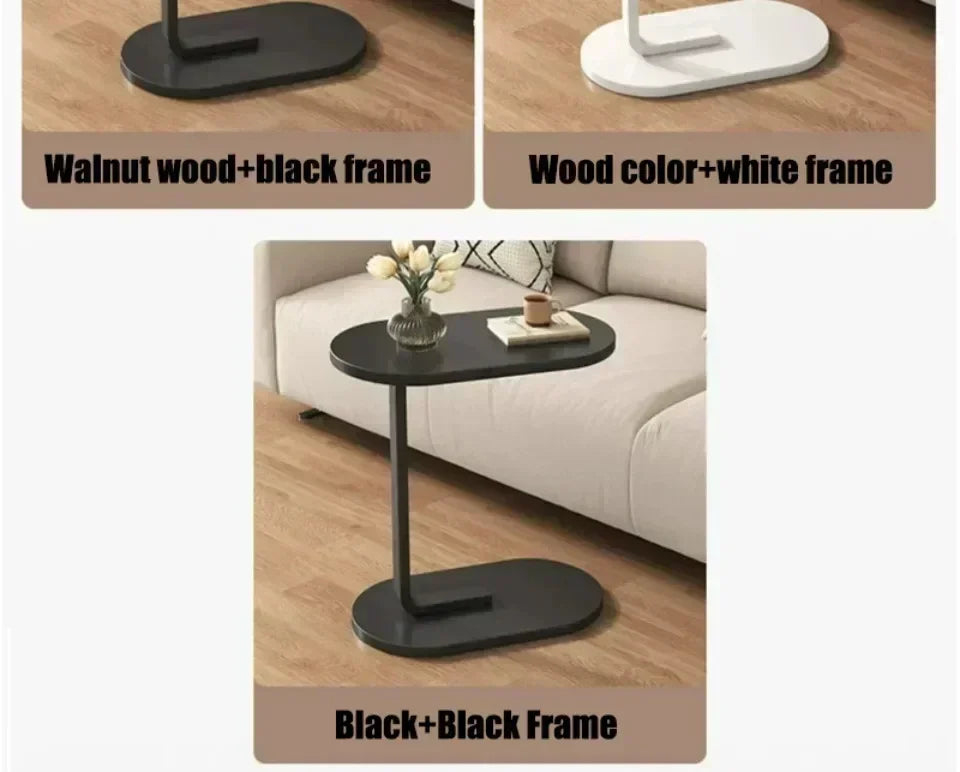 C-Shaped Side Table - Portable Modern Coffee Table
