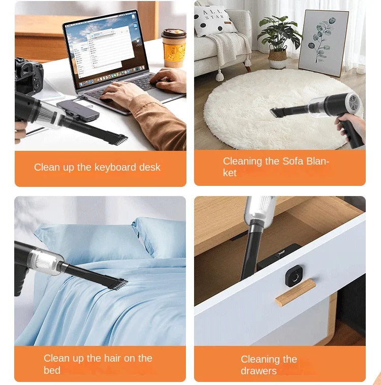 Car Vacuum Cleaner Portable - Household Pump Handheld