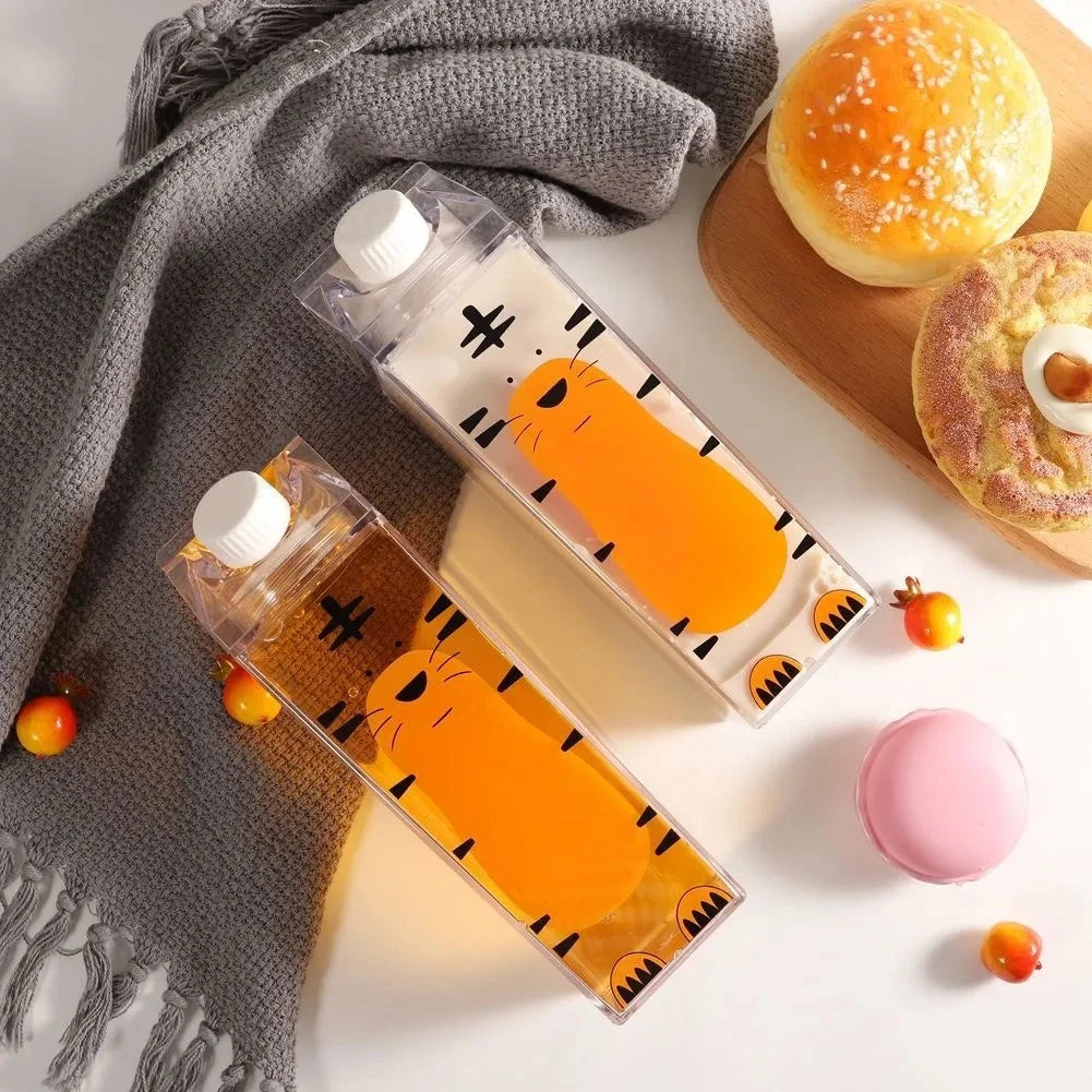 Bouteille d'eau en carton de lait - Gobelet portable transparent
