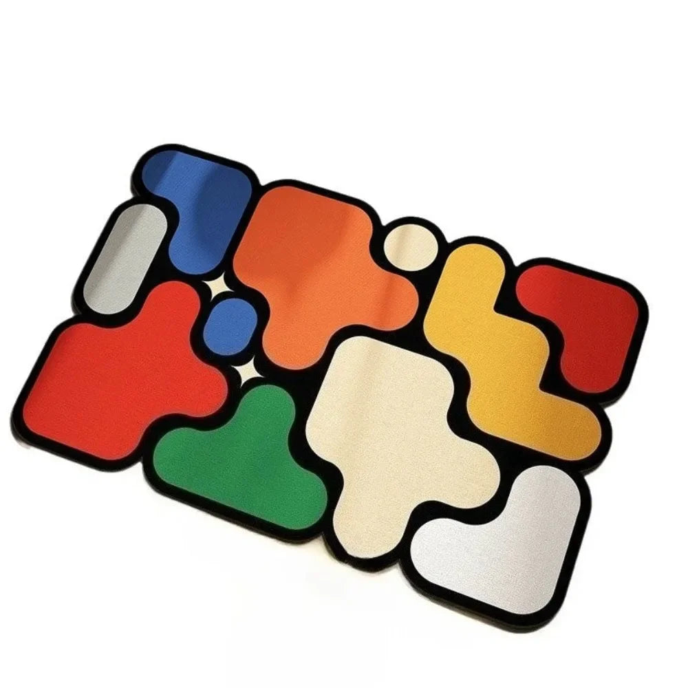 Fast Drying Diatomaceous Earth Bath Mat 40x60cm - Puzzle Design