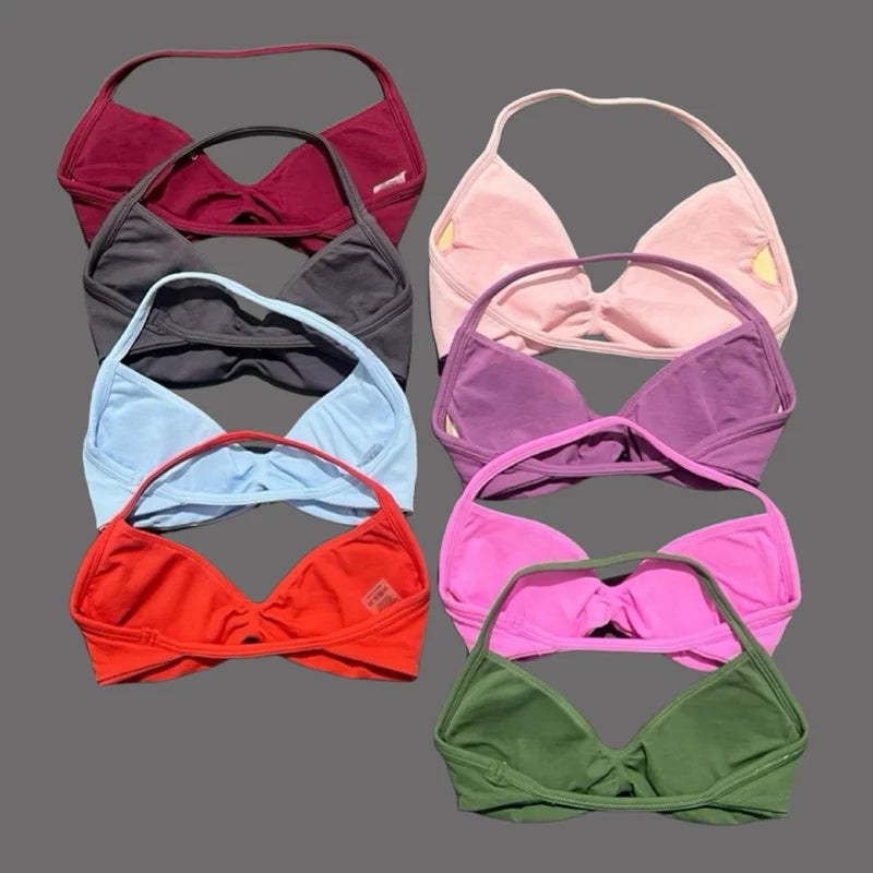 Impact Strappy Sports Bra - High Support Halter Workout Top