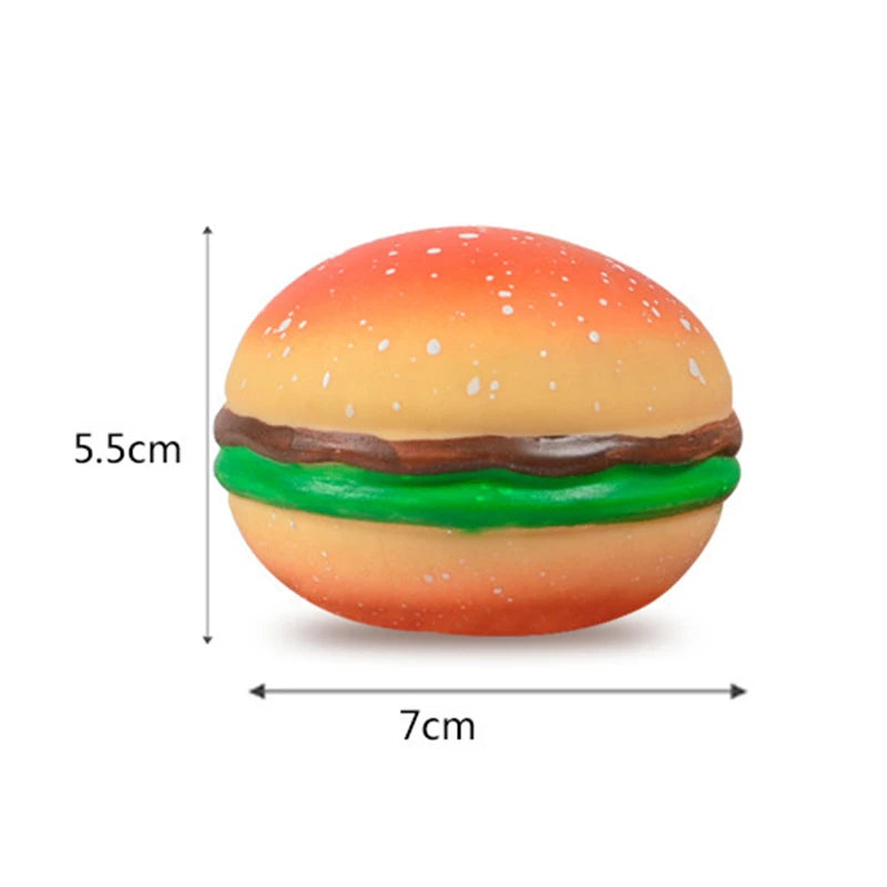 Squishy Food Stress Relief Toys - Hamburger & Cookies