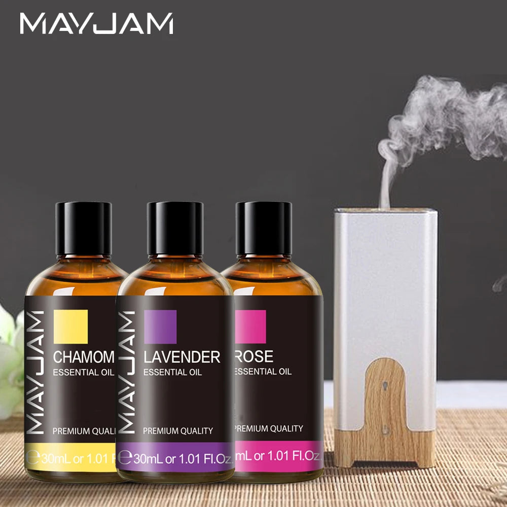 30ML Aromatherapy Essential Oil Set - Lavender, Vanilla, Jasmine & More