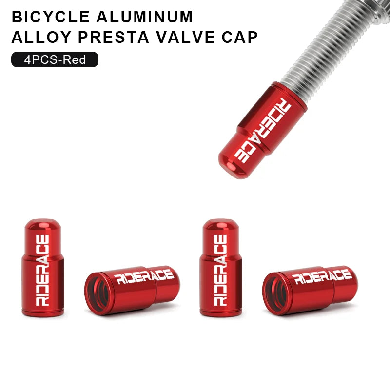Bicycle Tire Valve Cap - Aluminum Alloy CNC Presta Valve