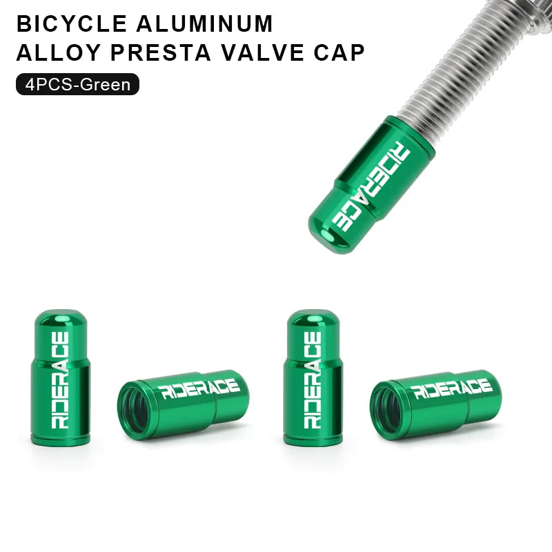 Bicycle Tire Valve Cap - Aluminum Alloy CNC Presta Valve