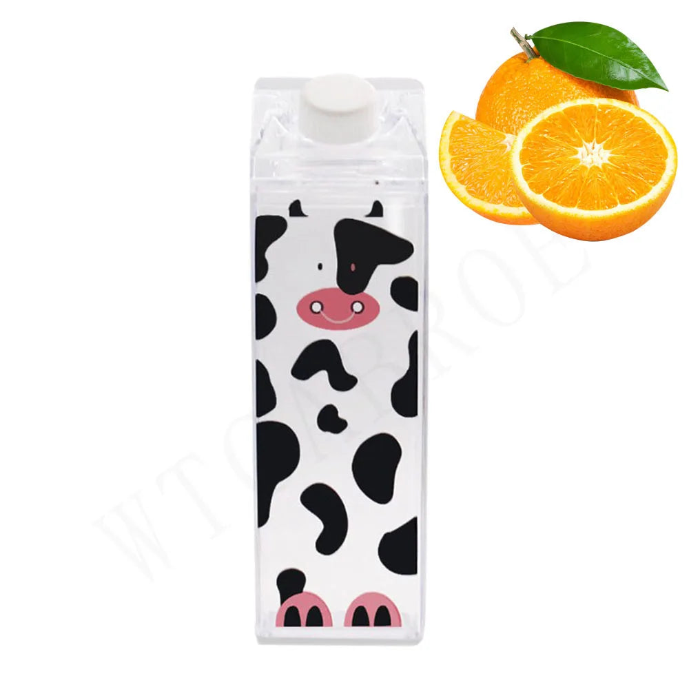 Bouteille d'eau en carton de lait - Gobelet portable transparent