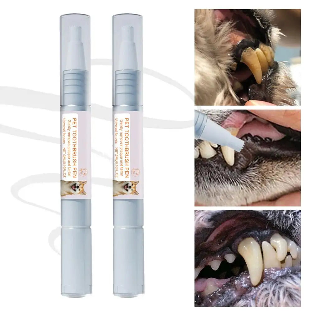 Stylo de nettoyage dentaire pour animaux de compagnie – Haleine fraîche et blanchiment des dents pour chiens et chats