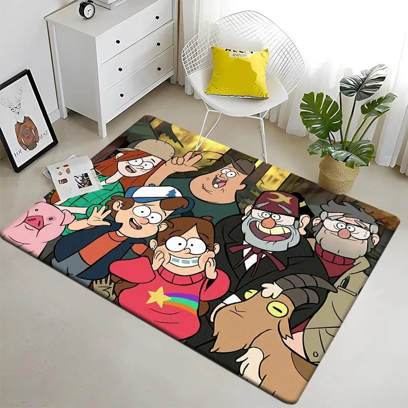 Gravity Falls HD Printed Carpet - Large Multi-Purpose Rug