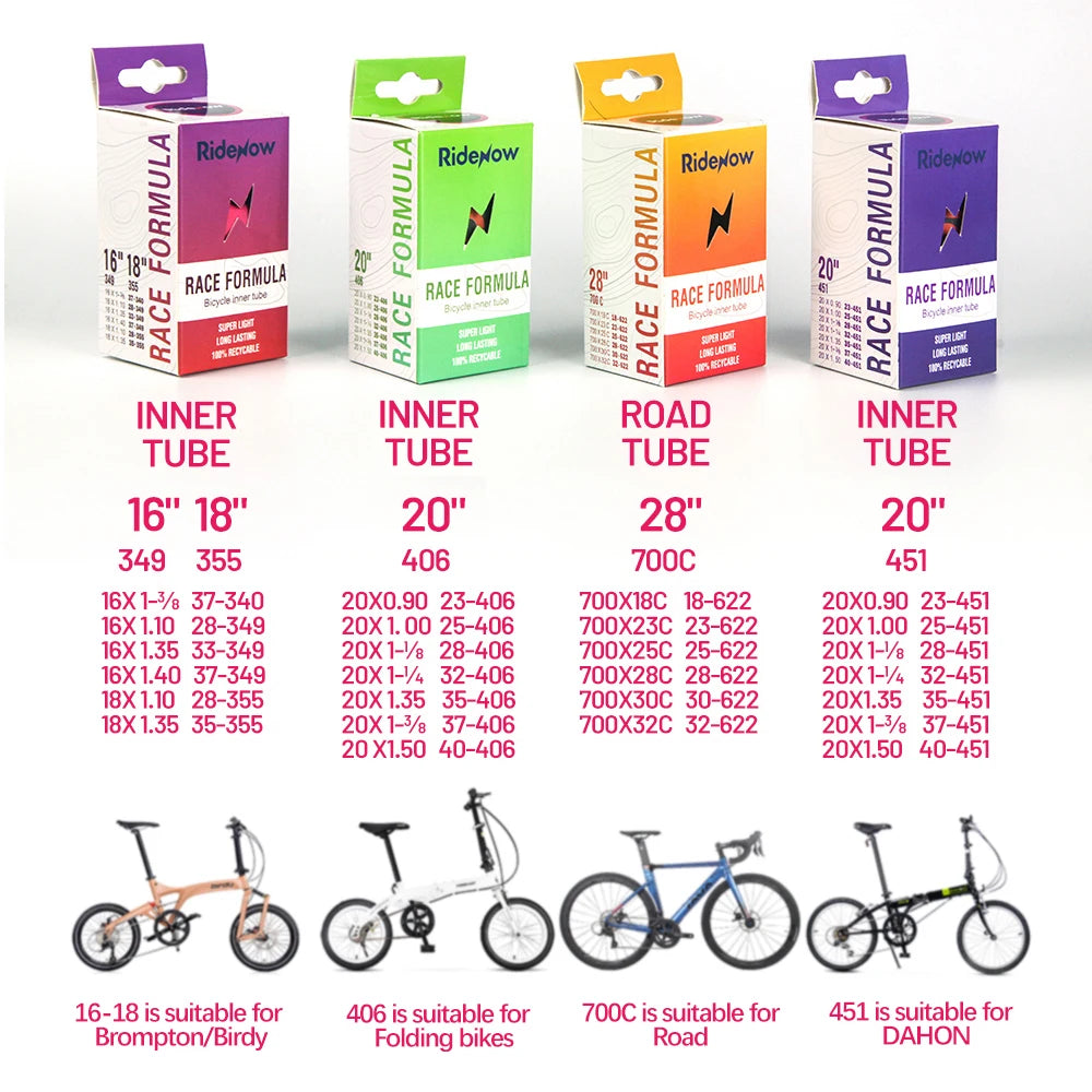 TPU Ultralight Inner Tube - Road MTB E-Bike Folding Bicycle