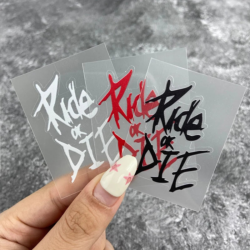 Bike Frame Stickers - Ride or Die Waterproof Vinyl Decals