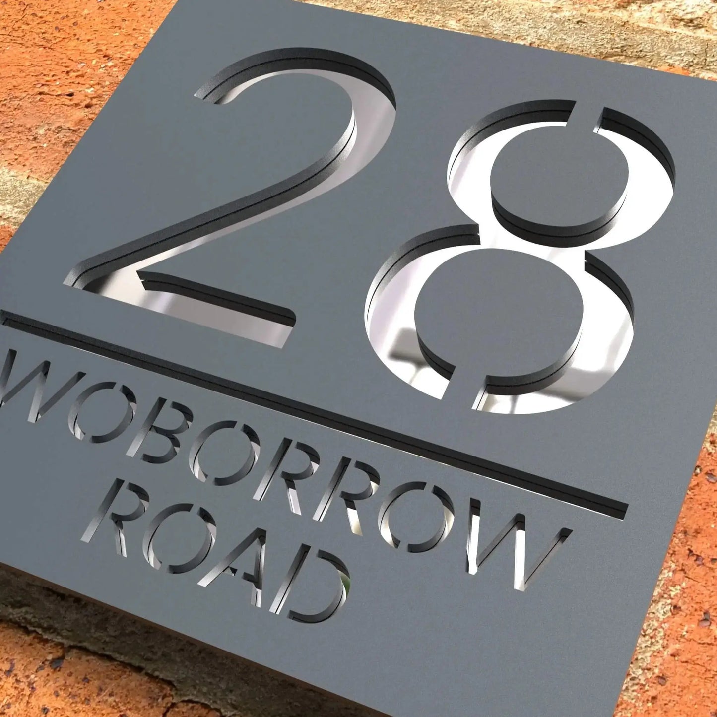 Letrero de acrílico personalizado con números de casa modernos, placa con letras 3D para puerta, dirección, calle, nombre, decoración del hogar