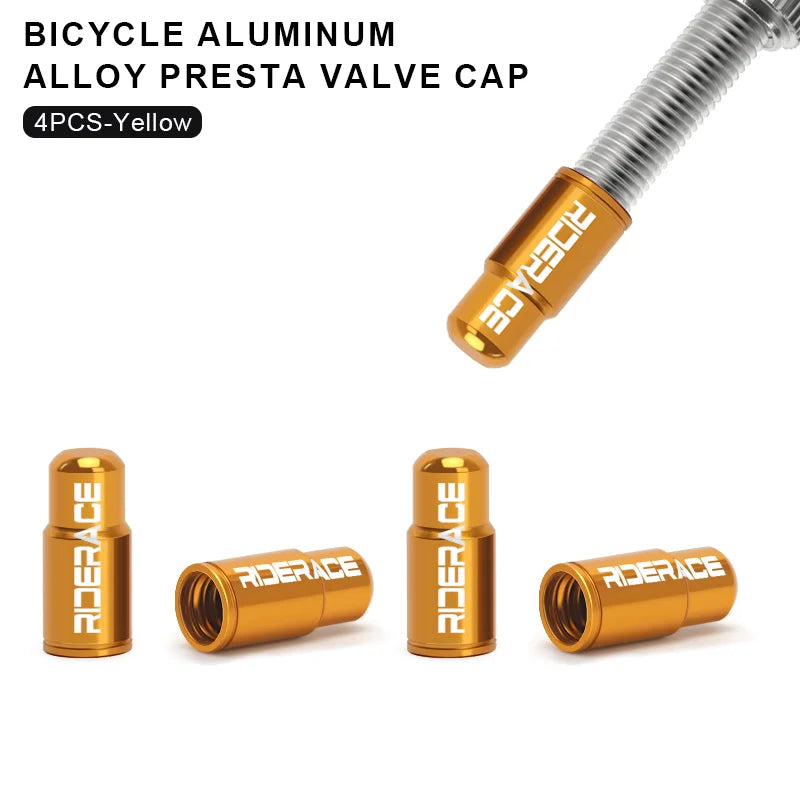 Bicycle Tire Valve Cap - Aluminum Alloy CNC Presta Valve