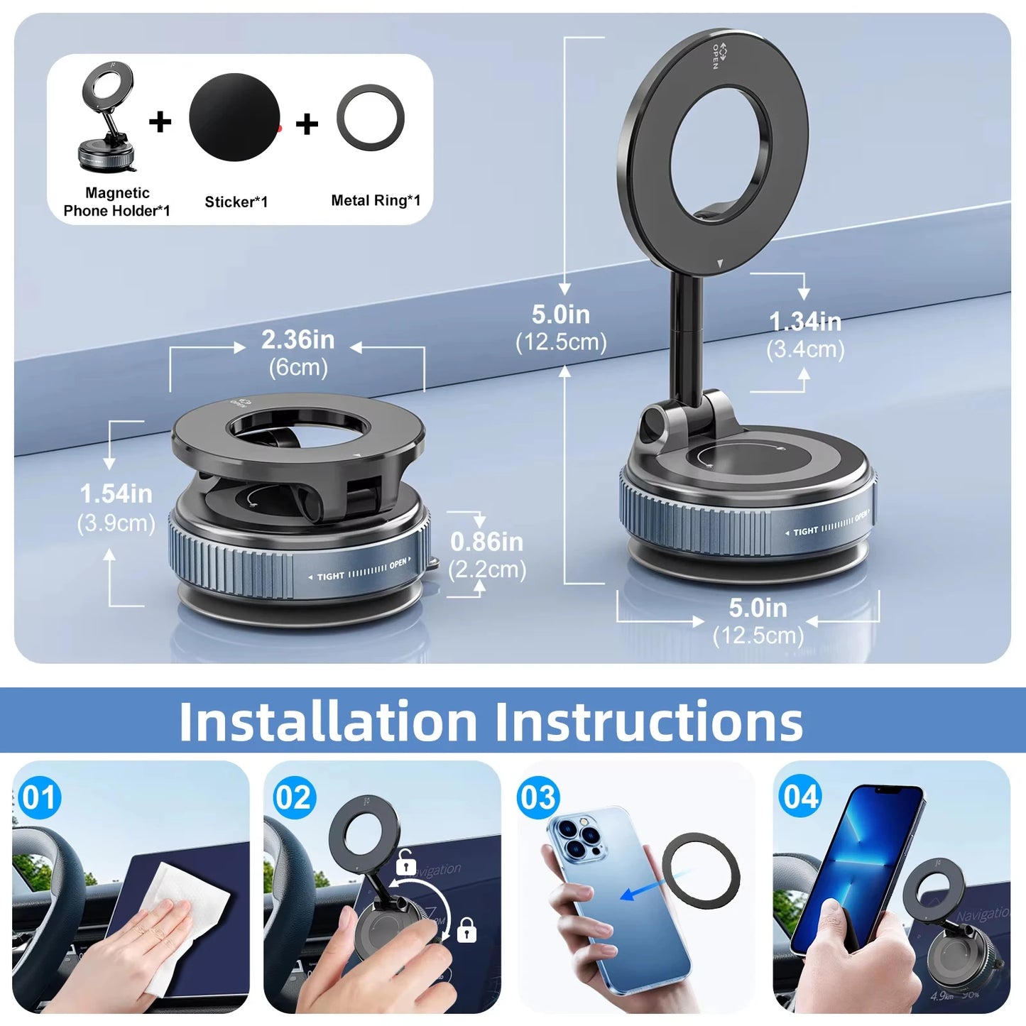 Car Phone Magnetic Stand - Premium Quality