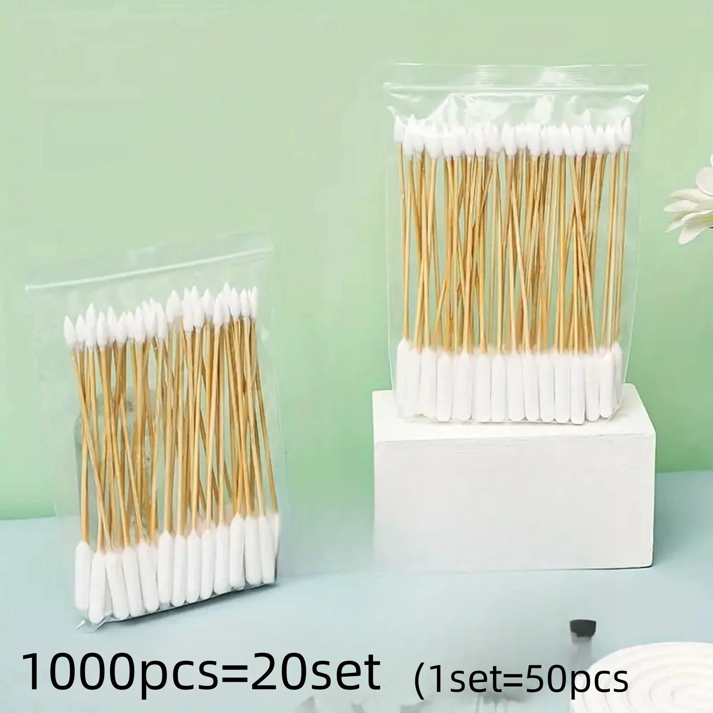 Tampons nettoyants pour oreilles d'animaux - 50/100/300/500/900/1000 pièces