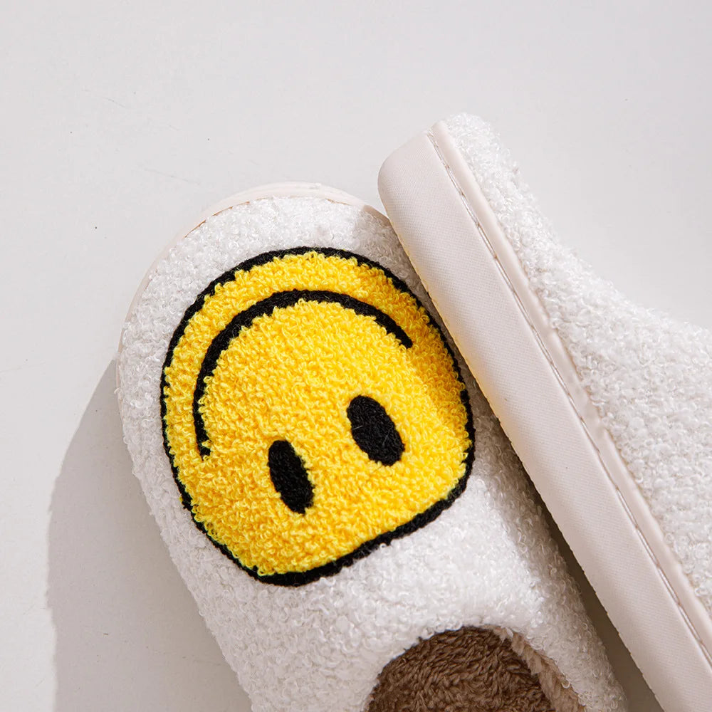 Plush Winter Slippers - Fluffy Cotton Non-Slip Indoor Shoes