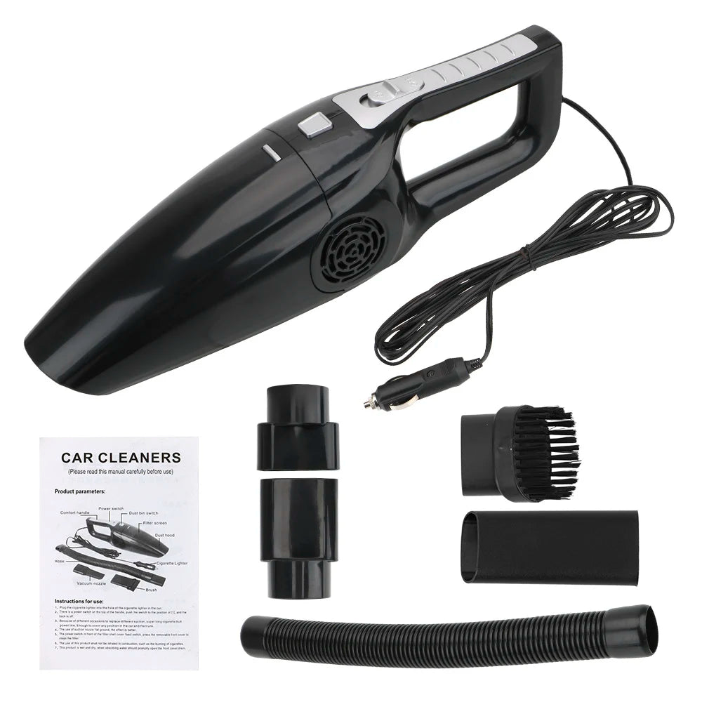 Car Vacuum Cleaner Wet & Dry - 12V 120W High Suction