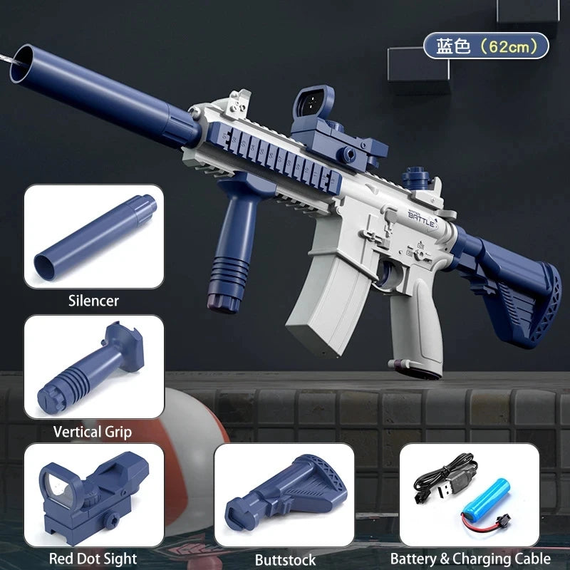 M416 Water Gun Electric Pistol - Full Automatic Summer Fun