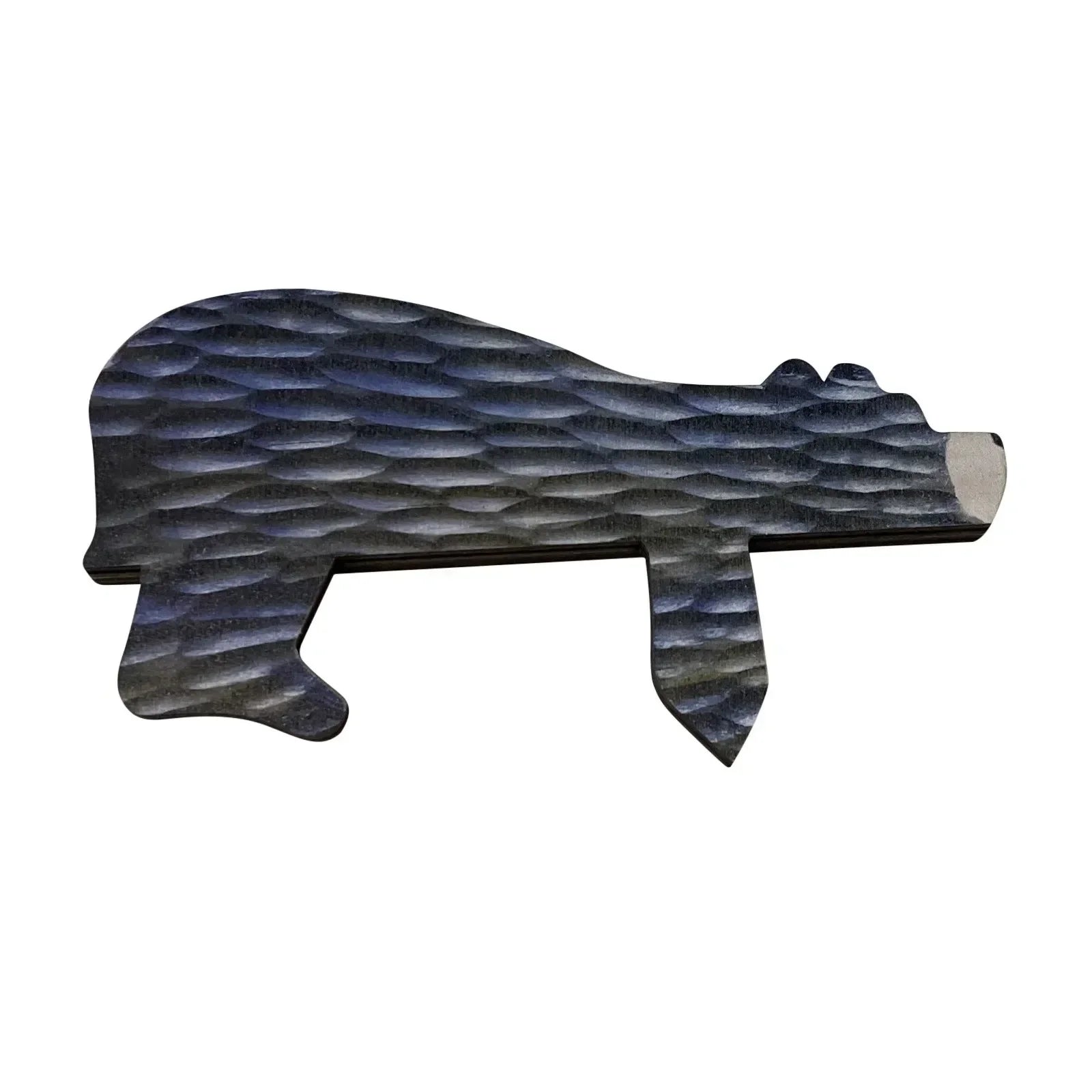 Wooden Bear Door Topper - Creative Corner Sculpture Wall Decor - Bascora
