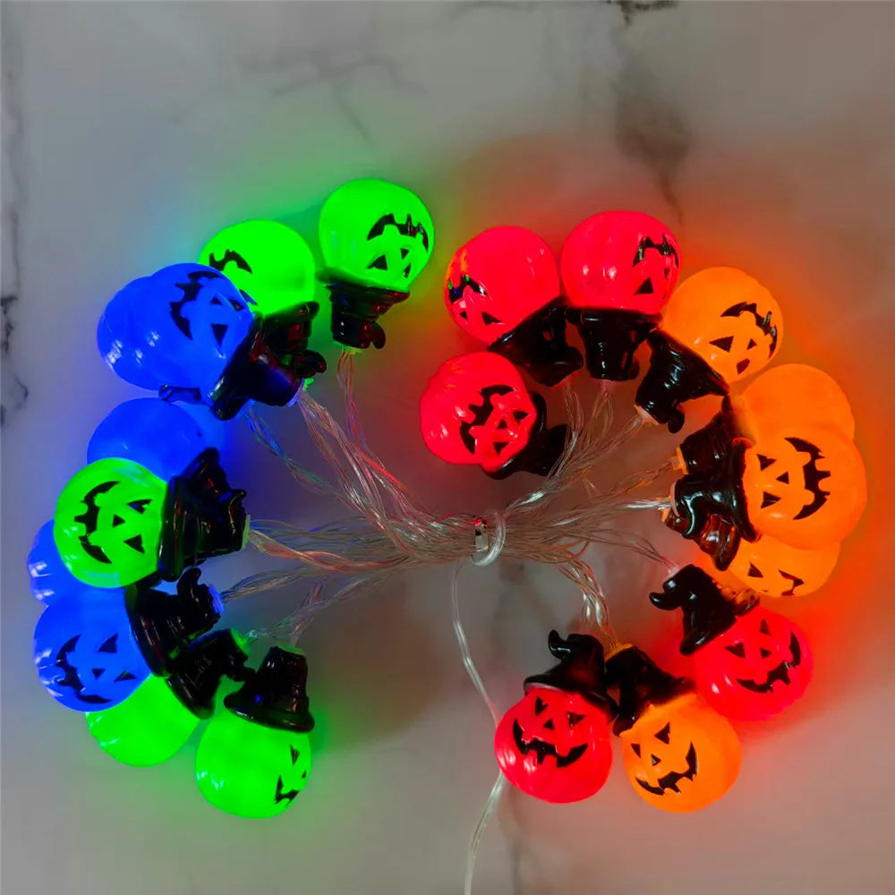 Pumpkin String Lights - RGB LED Indoor Outdoor Decoration