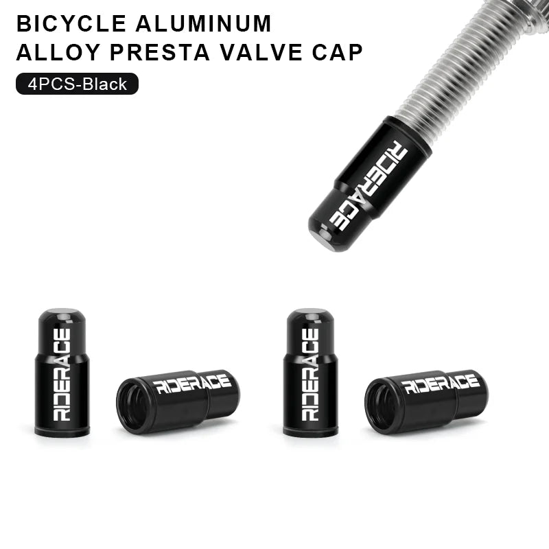 Bicycle Tire Valve Cap - Aluminum Alloy CNC Presta Valve