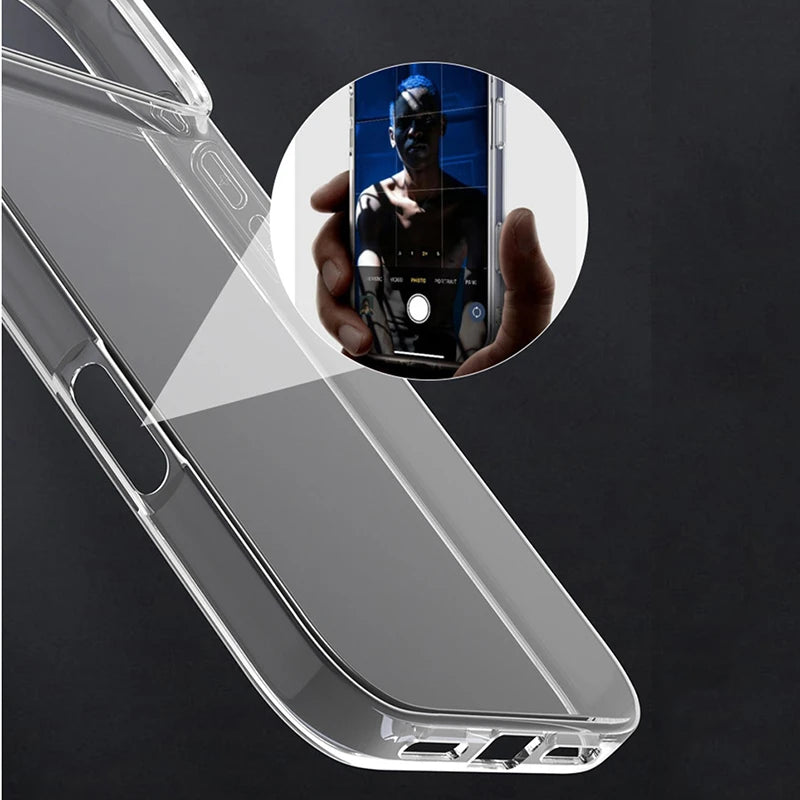Clear Silicone iPhone Case - Ultra Thin Shockproof Protection