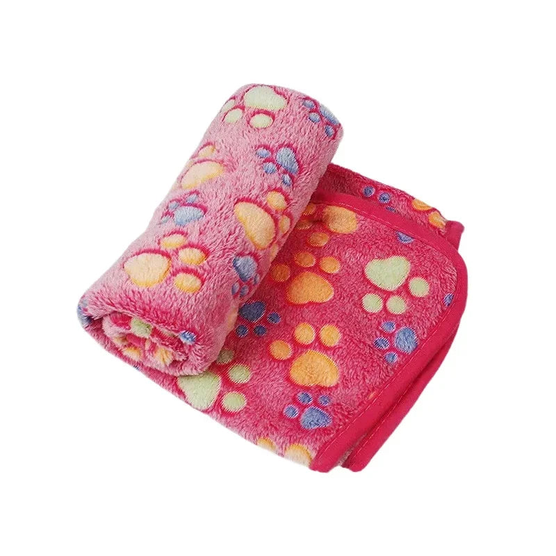 Soft Fluffy Pet Blanket - Coral Fleece Mat for Cats & Dogs