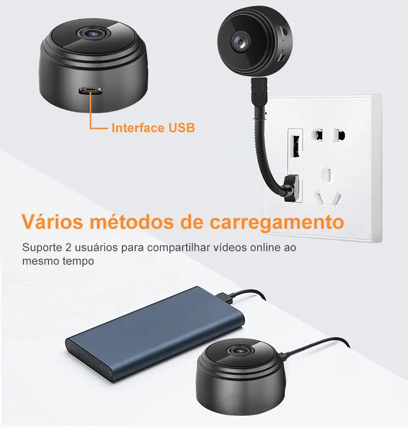 A9 Mini WiFi Security Camera - Wireless Remote Monitoring