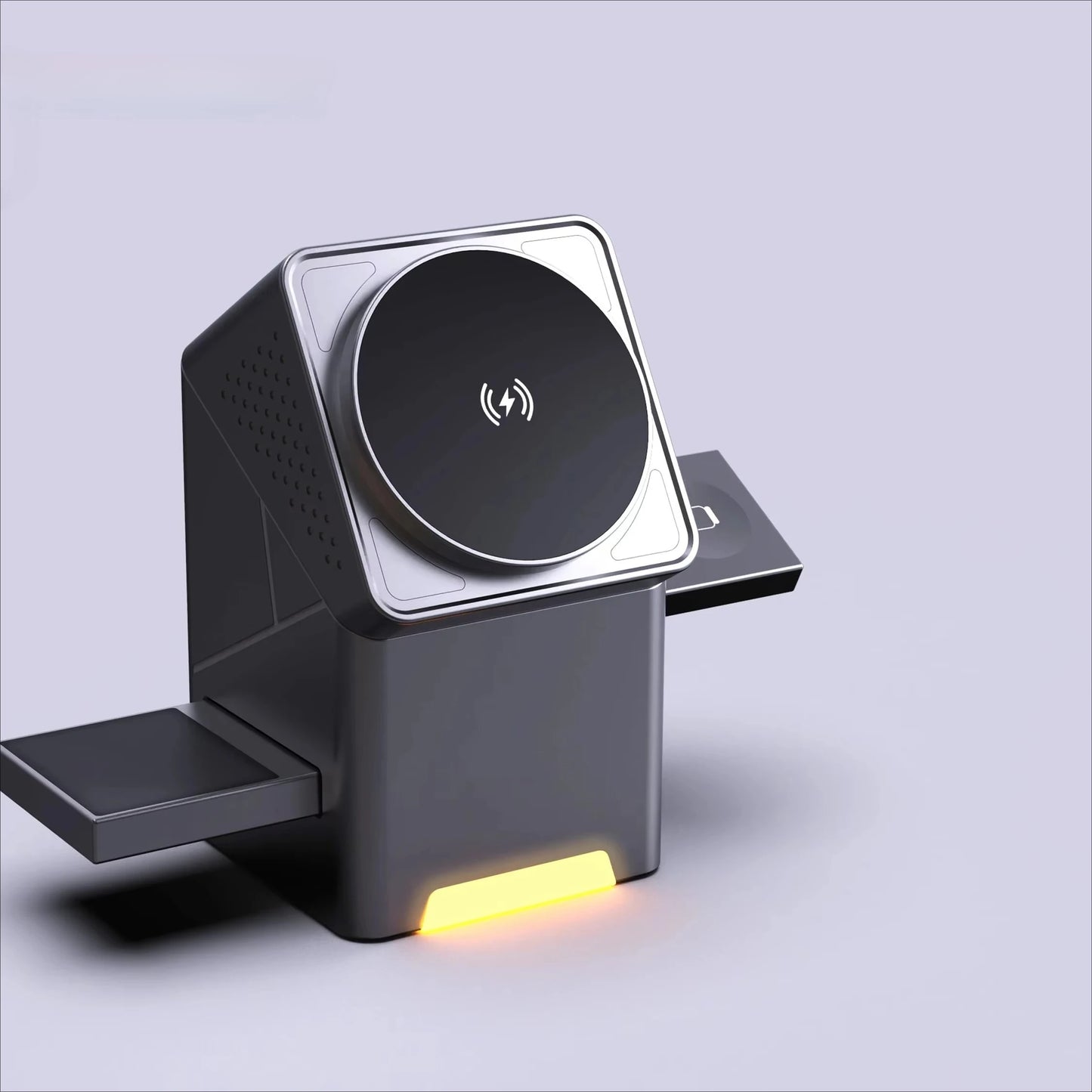 3-in-1 Wireless Charger 15W - Auto Rotation Pop-up Design