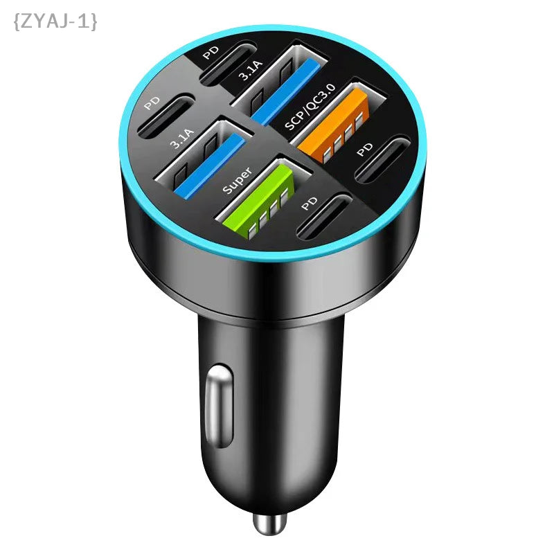 8-port Car Charger for Mobile Phones