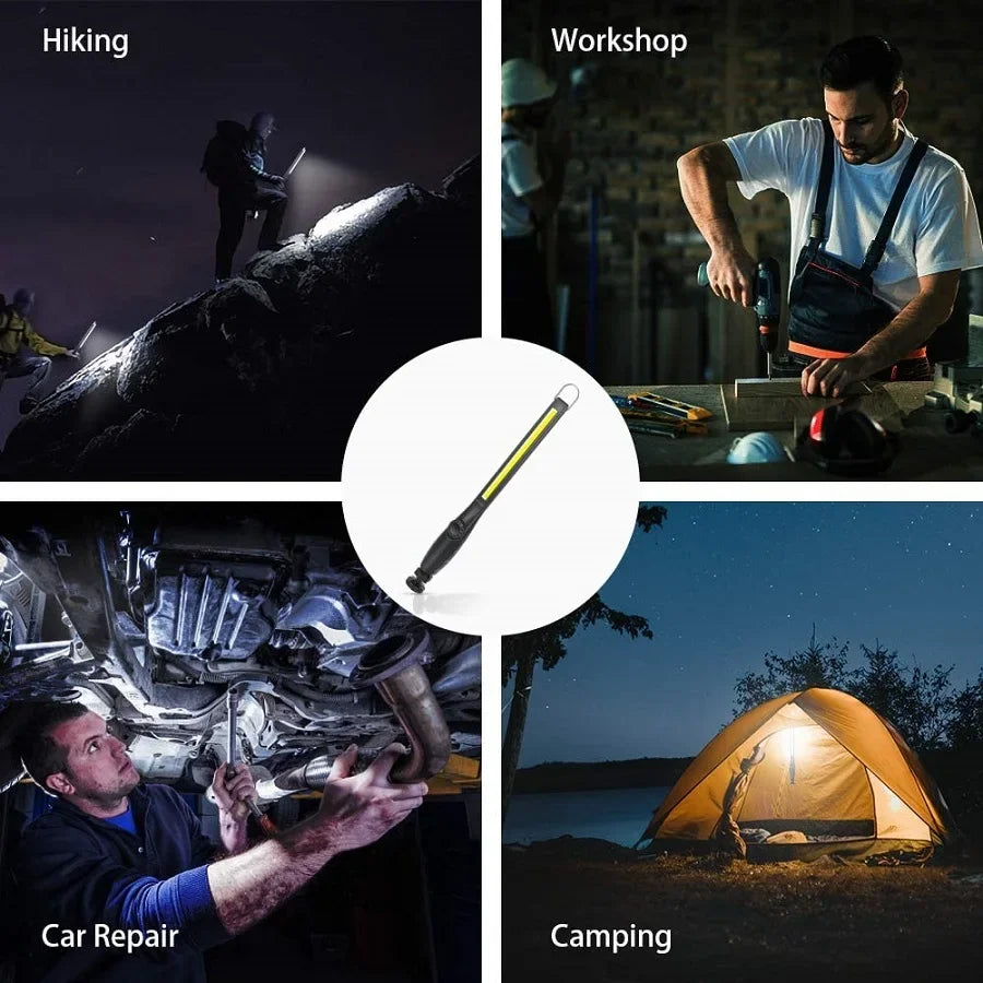 Portable LED Inspection Light - Magnetic COB Work Light for Car Repair