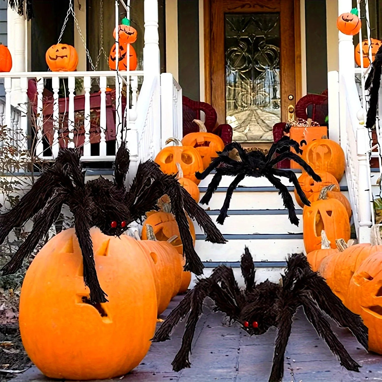 Halloween Giant Black Spider - Haunted House Decoration