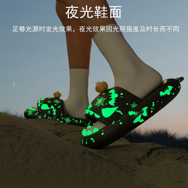 Glow-in-the-Dark Shark Slipper Sandals