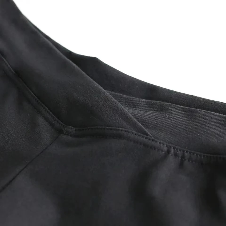 Black Dance Fitness Running Shorts - Ultra Short Sports Wear