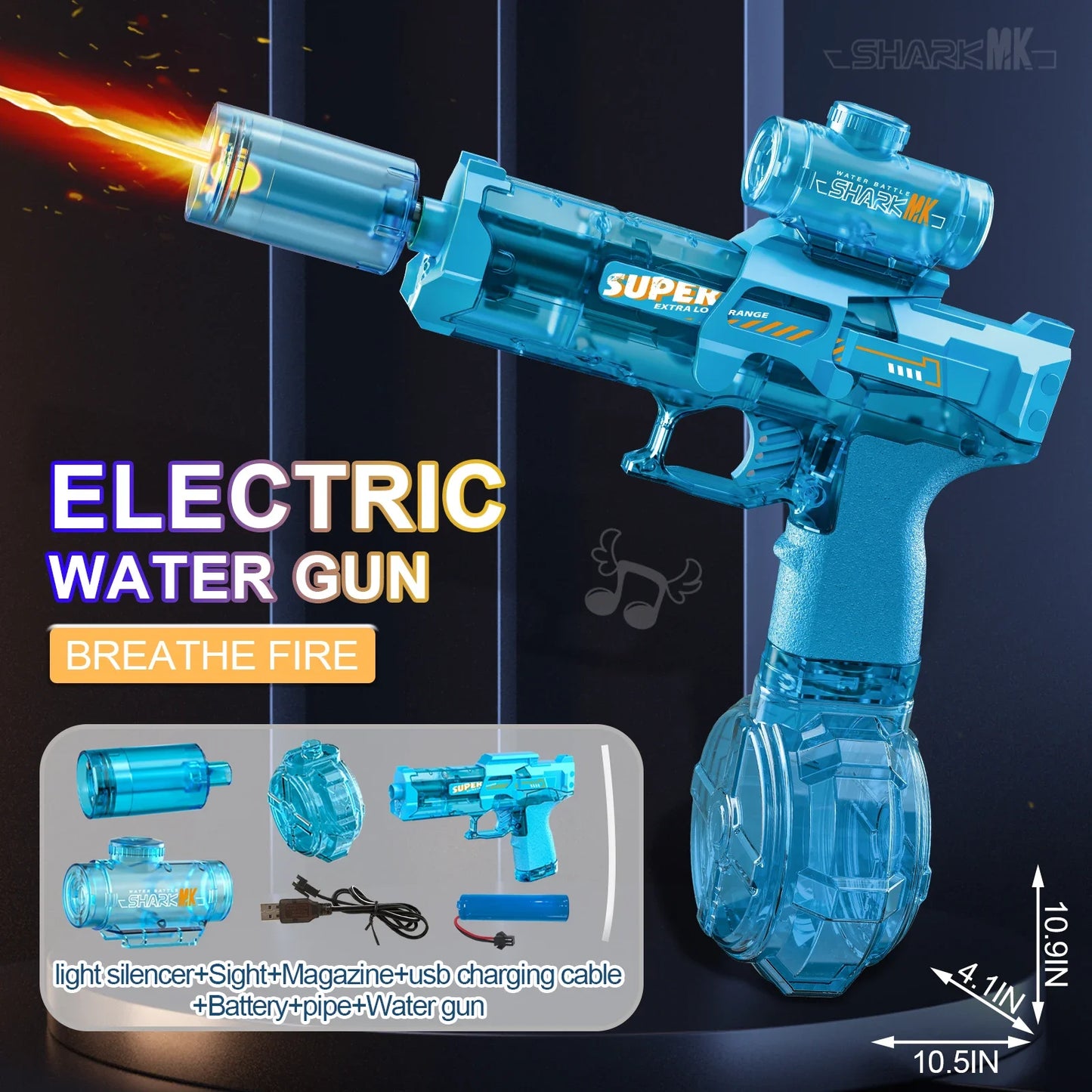 LED Electric Water Gun